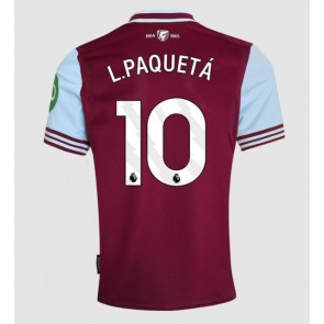 West Ham United Lucas Paqueta #10 Domácí Dres 2024-25 Krátký Rukáv